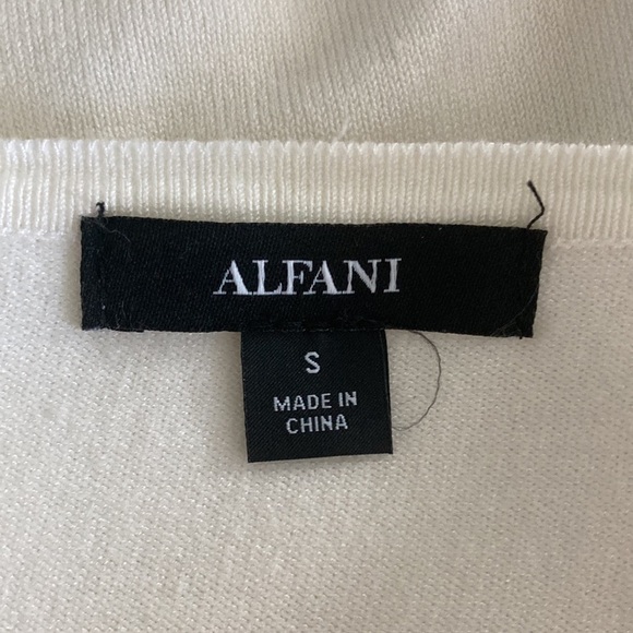 Alfani small white sweater - Picture 10 of 11